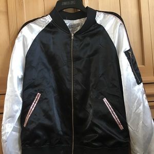 Satin bomber jacket
